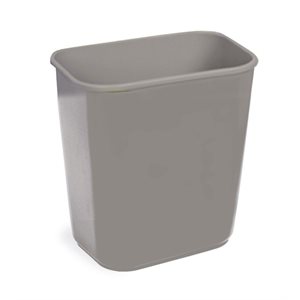 POUBELLE BUREAU 13 PTES GRIS CONTINENTAL - DAMI - PRODUITS SANITAIRES  INDUSTRIELS